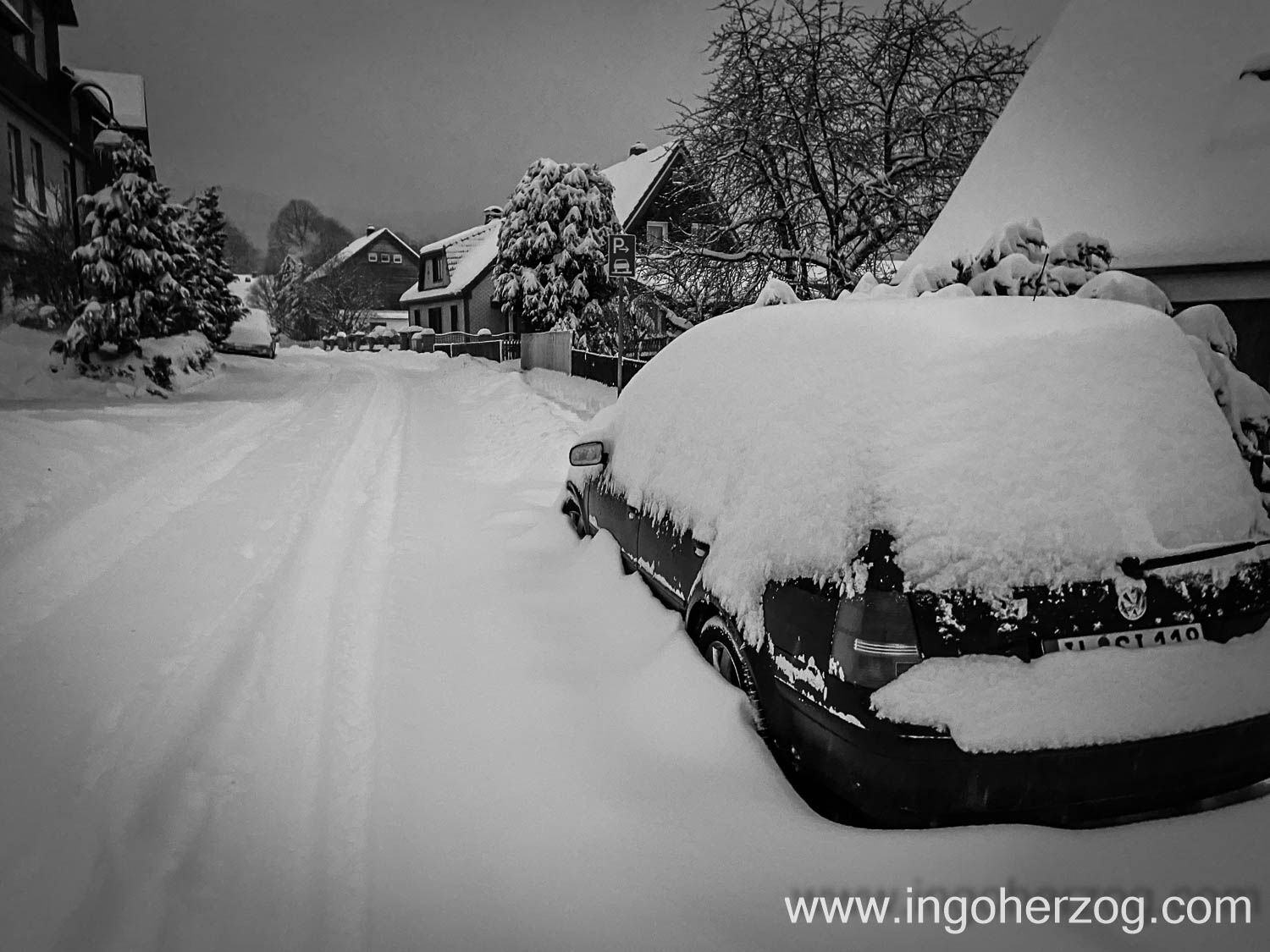 Ein wenig Schnee am Morgen...