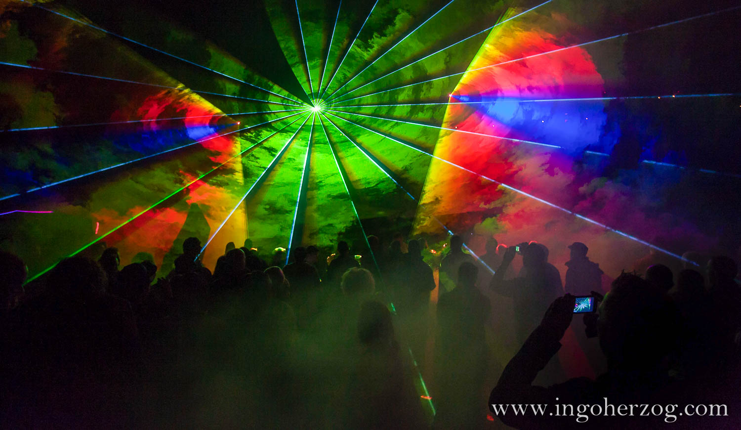 Lasershow auf dem Schloss Elgersburg (2012)